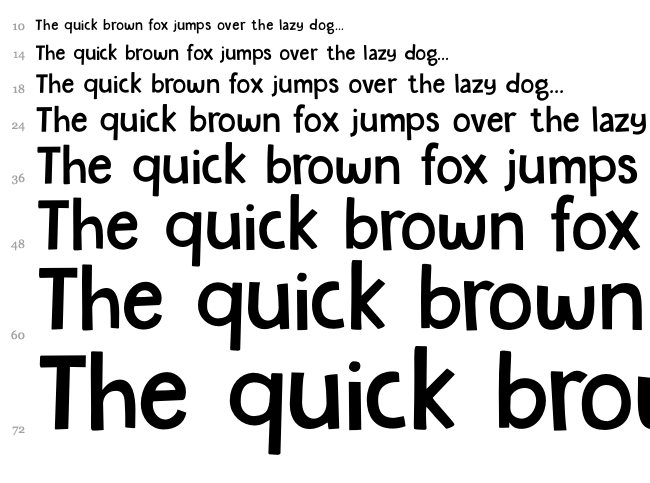 DK Garden Gnome font waterfall